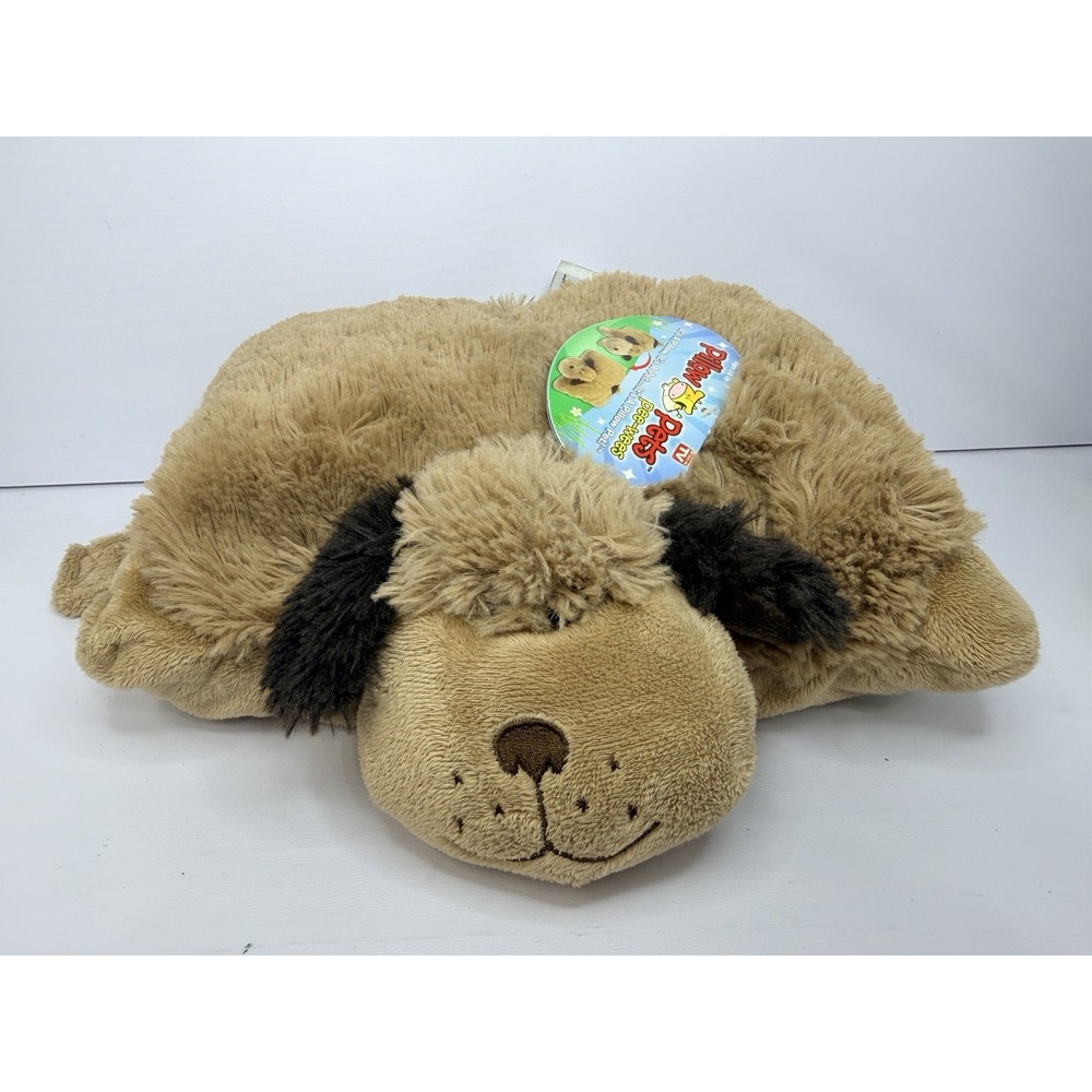 Pillow Pets Plush Toy 11" Tan Snuggly Puppy Dog Pee-Wees Nostalgic NEW Plushie